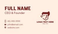 Brown Guy Head Business Card