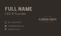 Pirate Gothic Wordmark Business Card