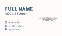 Cursive Signature Wordmark Business Card