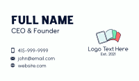 Digital Book Pages Business Card Design