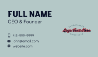 Funky Vintage Wordmark Business Card