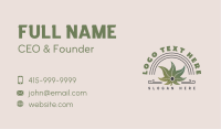 Weed Cannabis Dispensary Business Card