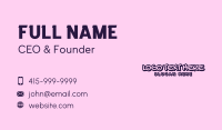 Generic Apparel Wordmark Business Card