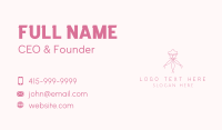 Pink Dress Tailoring  Business Card