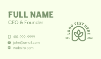 Spa Garden Plant  Business Card Design