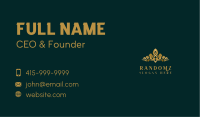 Royal Gold Crown Business Card