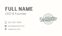 Hipster Business Card example 2