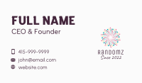 New Year Party Fireworks Business Card