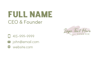 Watercolor Feminine Wordmark Business Card