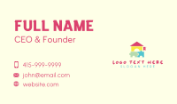 Puzzle Daycare Kindergarten Business Card Design