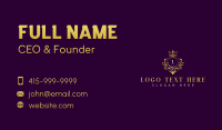 Luxury Shield Crest Business Card Design