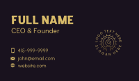 Candle Flame Sun Business Card