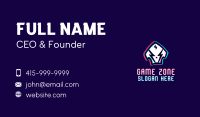 Glitch Gaming Mask Business Card Image Preview