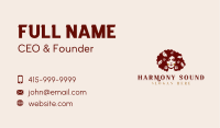 Floral Afro Woman Business Card