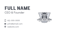 Logistics Trailer Truck Business Card Design