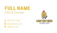 Kid Warrior Costume Business Card Design