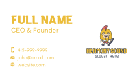 Kid Warrior Costume Business Card