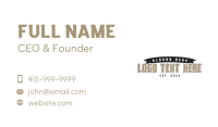 Generic Sports Wordmark Business Card Design