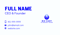 Pool Cleaner Business Card example 2