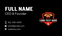 Basketball Shield Varsity Business Card