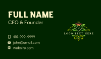 Floral Leaf Ornament Business Card