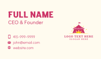 Crown Carnival Tent Business Card