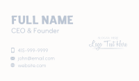 Underline Signature Wordmark Business Card