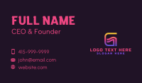 Digital Software App Business Card