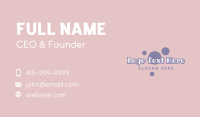 Cute Pastel Wordmark Business Card