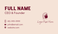 Female Hair Salon Business Card