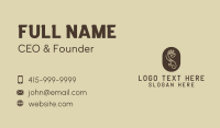 Tribal Letter S Hand Business Card