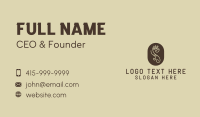 Tribal Letter S Hand Business Card Design