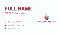 Fire Ice Snowflake Business Card Image Preview