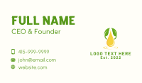 Natural Oil Droplet Business Card Design