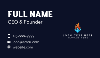 Cooling Flame Energy Business Card Design