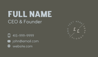 Business Brand Lettermark Business Card Design