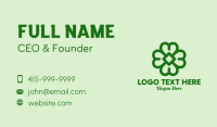 Shamrock Business Card example 2