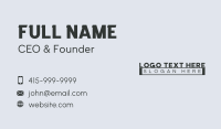 Advisory Business Card example 2