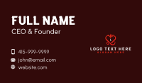 Heart Devil Tail Business Card