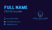 Skull Gaming Anaglyph Business Card Design