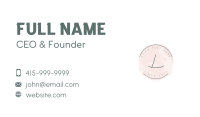 Elegant Feminine Wordmark  Business Card Design