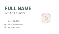 Elegant Feminine Wordmark  Business Card