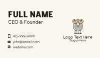 Cartoon Sheep Ram Business Card Design