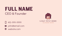 Woman Flower Head Business Card