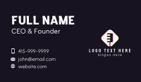 Glitch Microphone Podcast Business Card