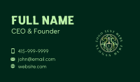 Elegant Garden Shovel Business Card