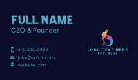 Gradient Rabbit Animal Business Card