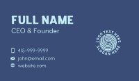 Wave Startup Fintech Business Card