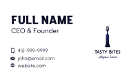 Fork Statue Business Card