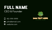 Cannabis Marijuana Smoker Business Card